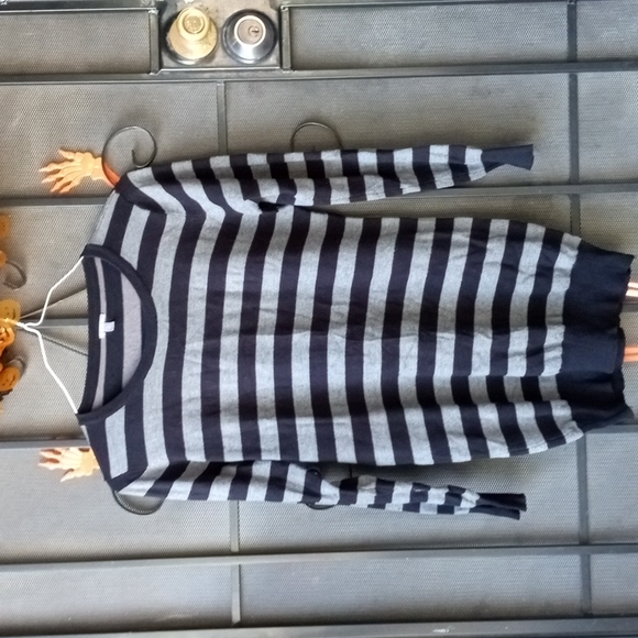 Charlotte Russe Dresses & Skirts - 💜 4/$24 black and grey striped sweater dress size large